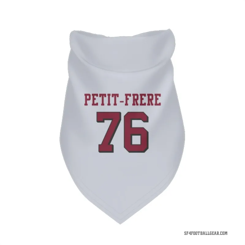 Nicholas Petit-Frere  White San Francisco 49ers  Rush Cat & Dog Pet Bandana