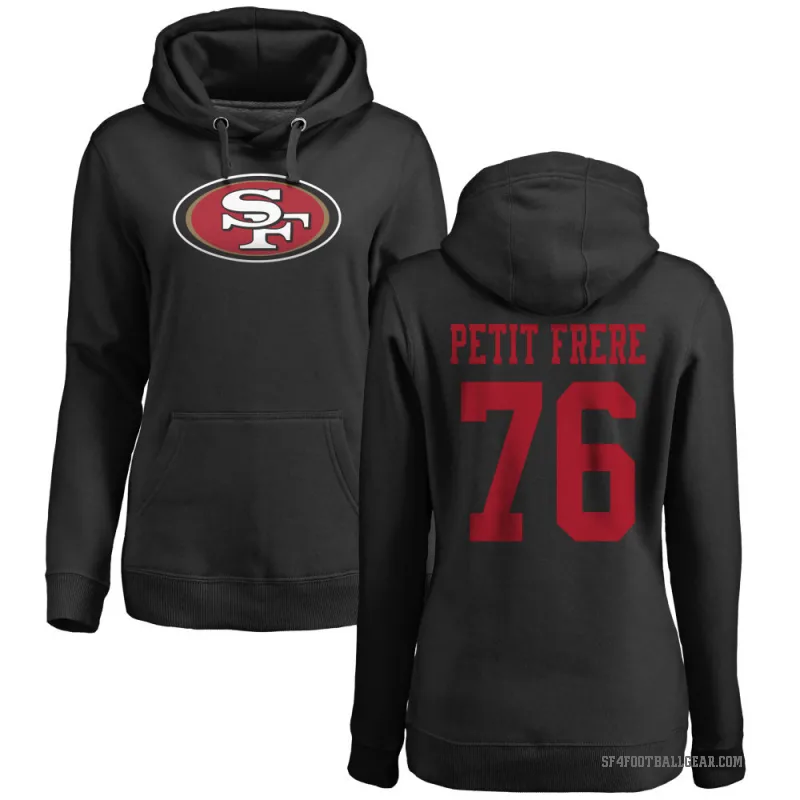 Nicholas Petit-Frere Women's Black San Francisco 49ers Pro Line Logo Pullover Hoodie