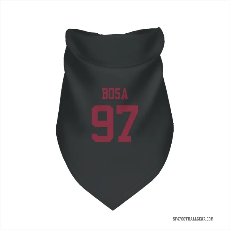 Nick Bosa  Black San Francisco 49ers  Cat & Dog Pet Bandana