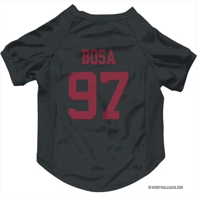 Nick Bosa  Black San Francisco 49ers  Cat & Dog Pet Jersey
