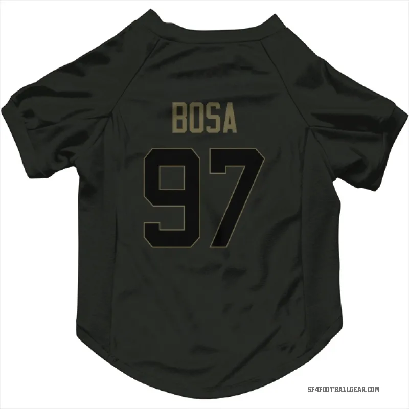 Nick Bosa  Black San Francisco 49ers  Service Cat & Dog Pet Jersey