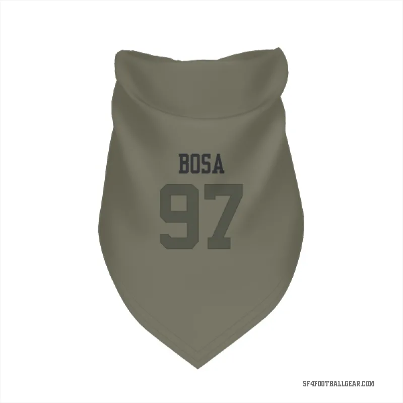 Nick Bosa  Olive San Francisco 49ers  Cat & Dog Pet Bandana