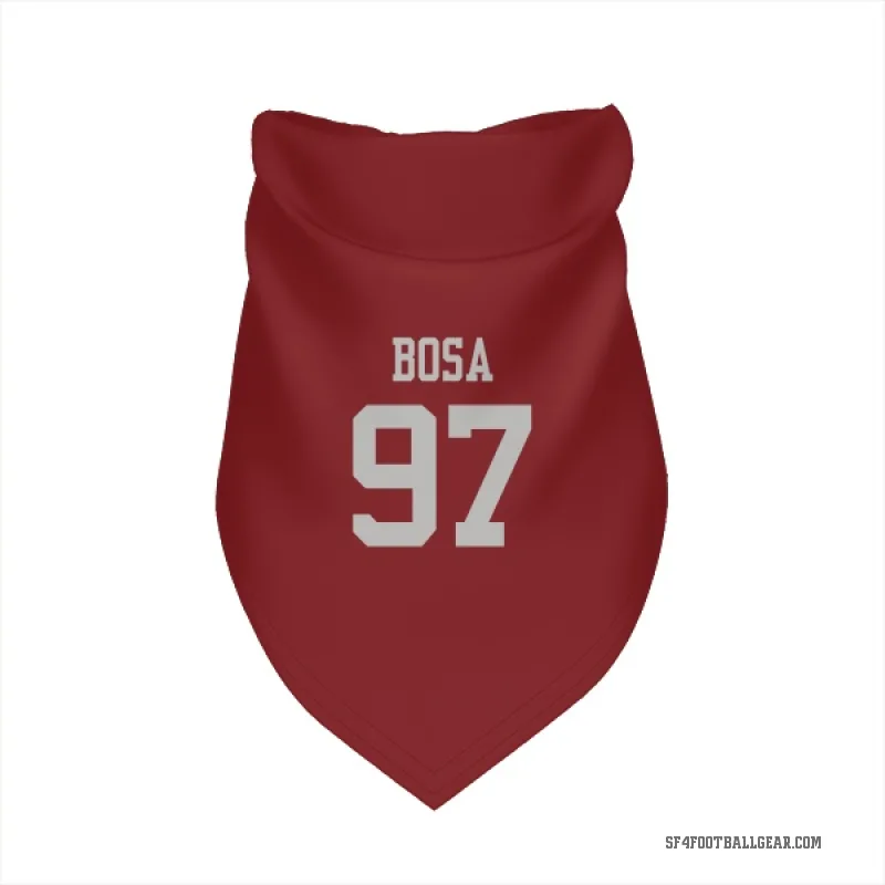 Nick Bosa  Scarlet San Francisco 49ers  Cat & Dog Pet Bandana