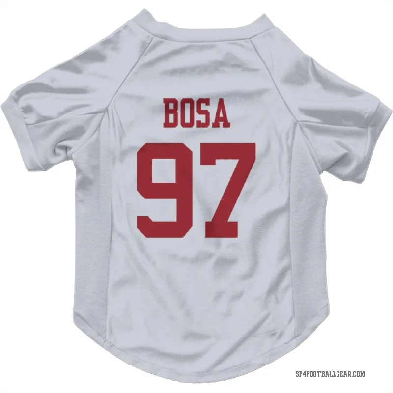 Nick Bosa  White San Francisco 49ers  Cat & Dog Pet Jersey