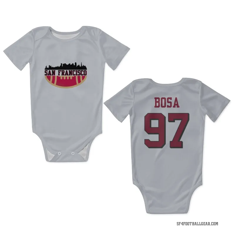 Nick Bosa  White San Francisco 49ers  Rush Newborn & Infant Bodysuit