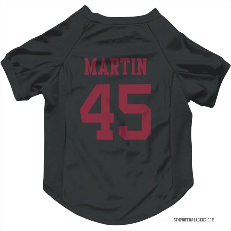 Nick Martin  Black San Francisco 49ers  Cat & Dog Pet Jersey