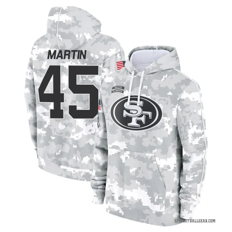 Nick Martin Men's Camo San Francisco 49ers Arctic 2024 Salute to Service Club Fleece Pullover Hoodie