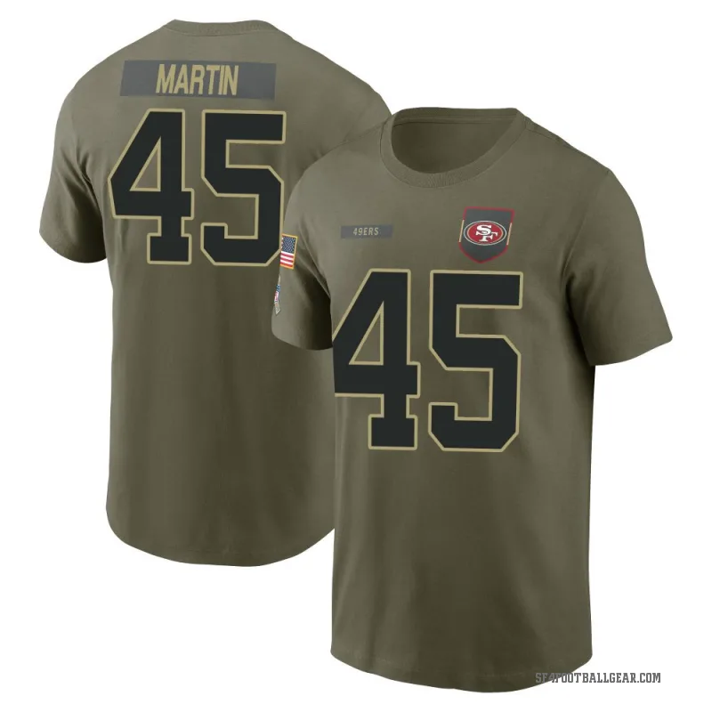Nick Martin Men's Olive San Francisco 49ers 2025 Salute to Service T-Shirt
