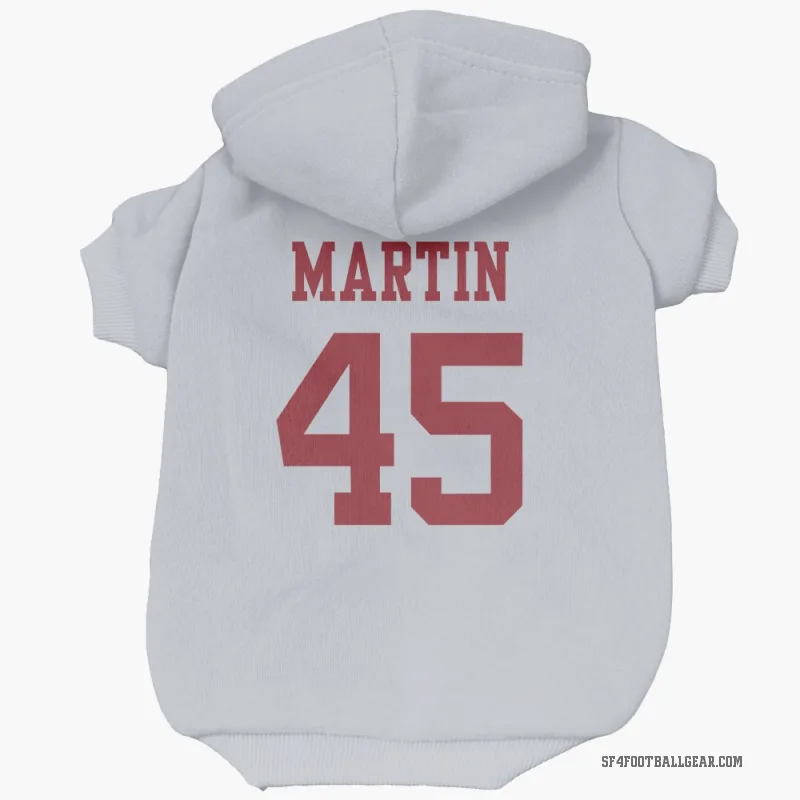 Nick Martin  White San Francisco 49ers  Cat & Dog Pet Hoodie