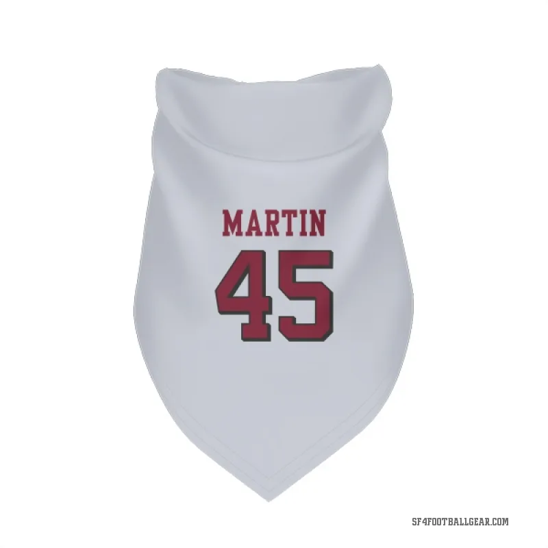 Nick Martin  White San Francisco 49ers  Rush Cat & Dog Pet Bandana