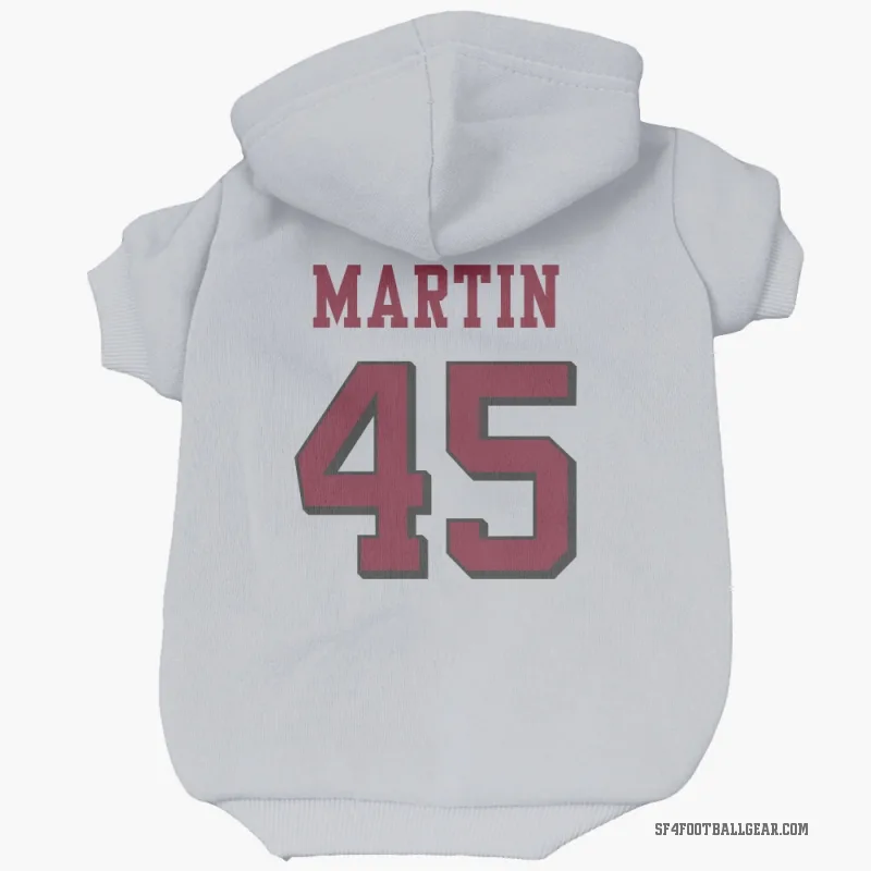 Nick Martin  White San Francisco 49ers  Rush Cat & Dog Pet Hoodie