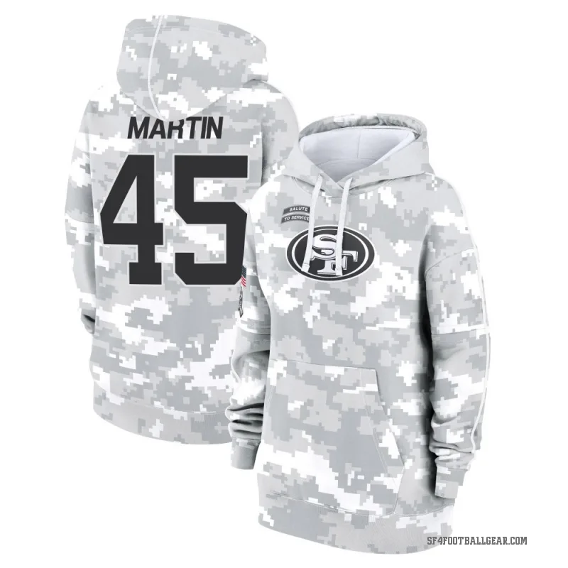 Nick Martin Women's Camo San Francisco 49ers Arctic 2024 Salute to Service Club Fleece Pullover Hoodie