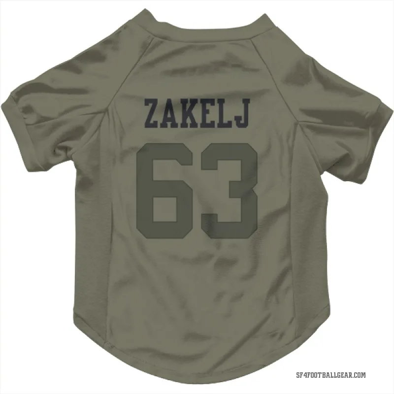 Nick Zakelj  Olive San Francisco 49ers  Cat & Dog Pet Jersey