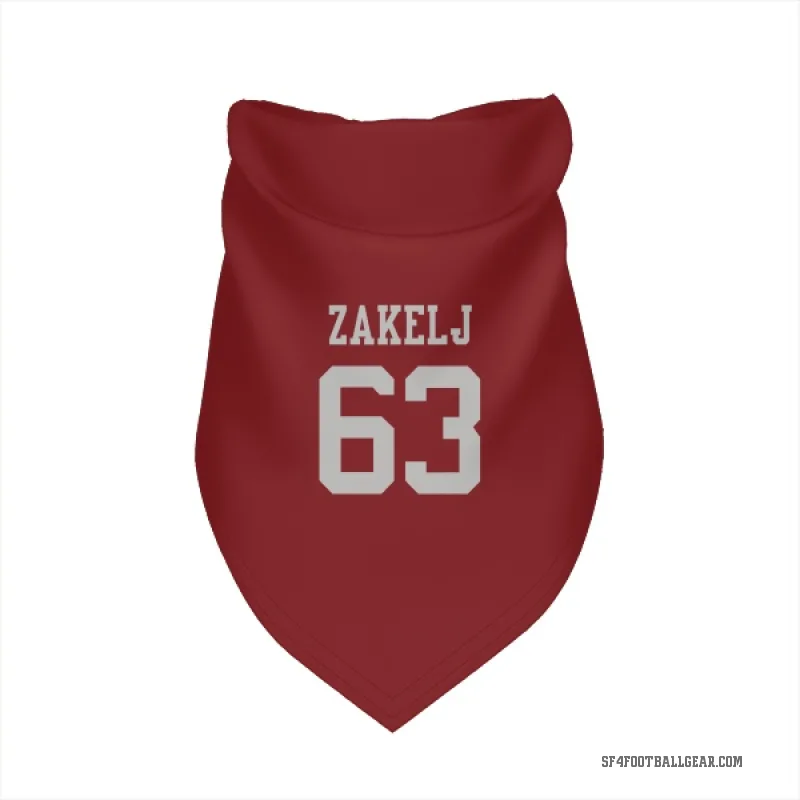 Nick Zakelj  Scarlet San Francisco 49ers  Cat & Dog Pet Bandana