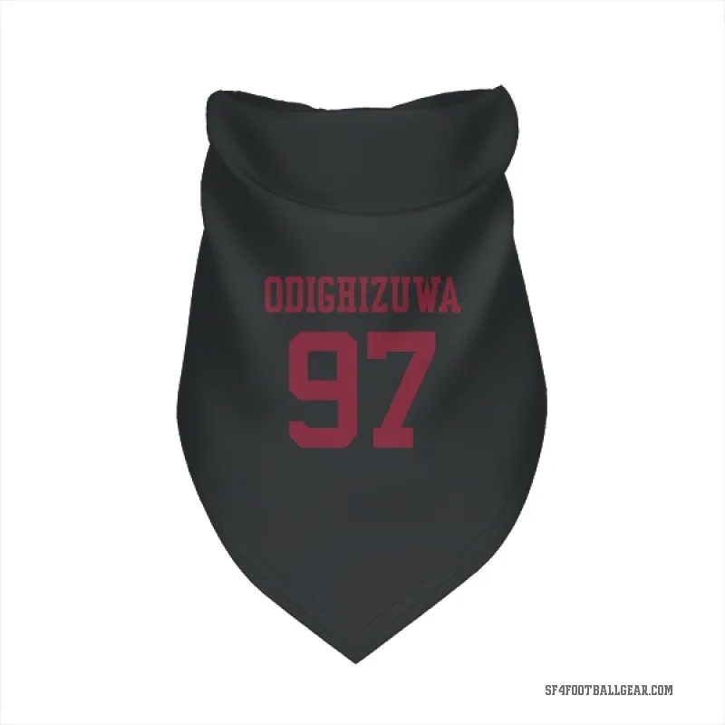 Osa Odighizuwa  Black San Francisco 49ers  Cat & Dog Pet Bandana