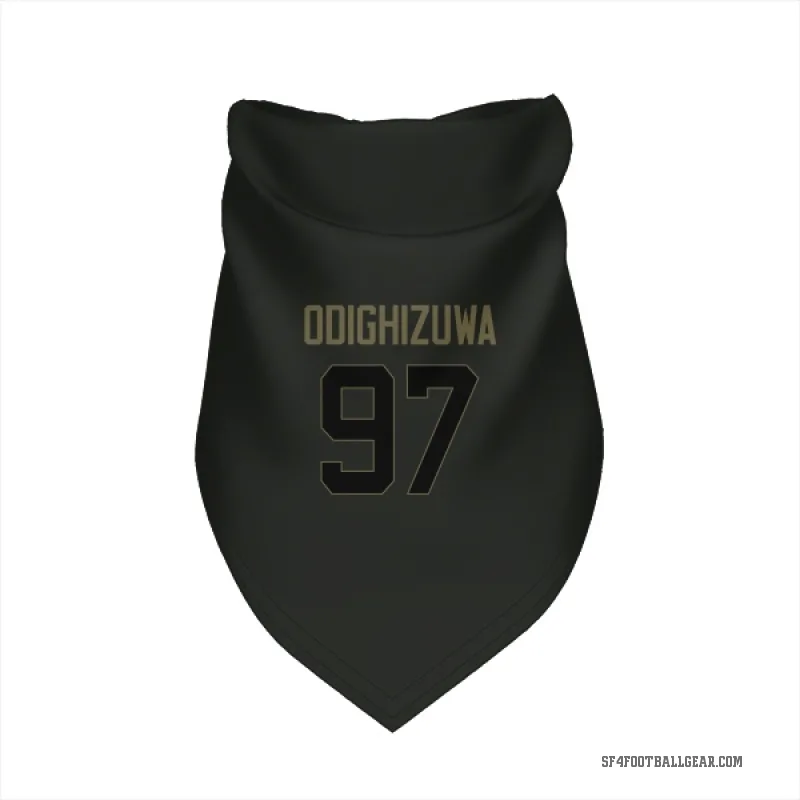 Osa Odighizuwa  Black San Francisco 49ers  Service Cat & Dog Pet Bandana