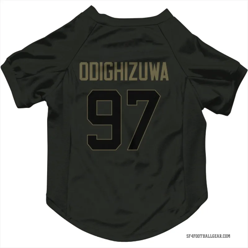 Osa Odighizuwa  Black San Francisco 49ers  Service Cat & Dog Pet Jersey
