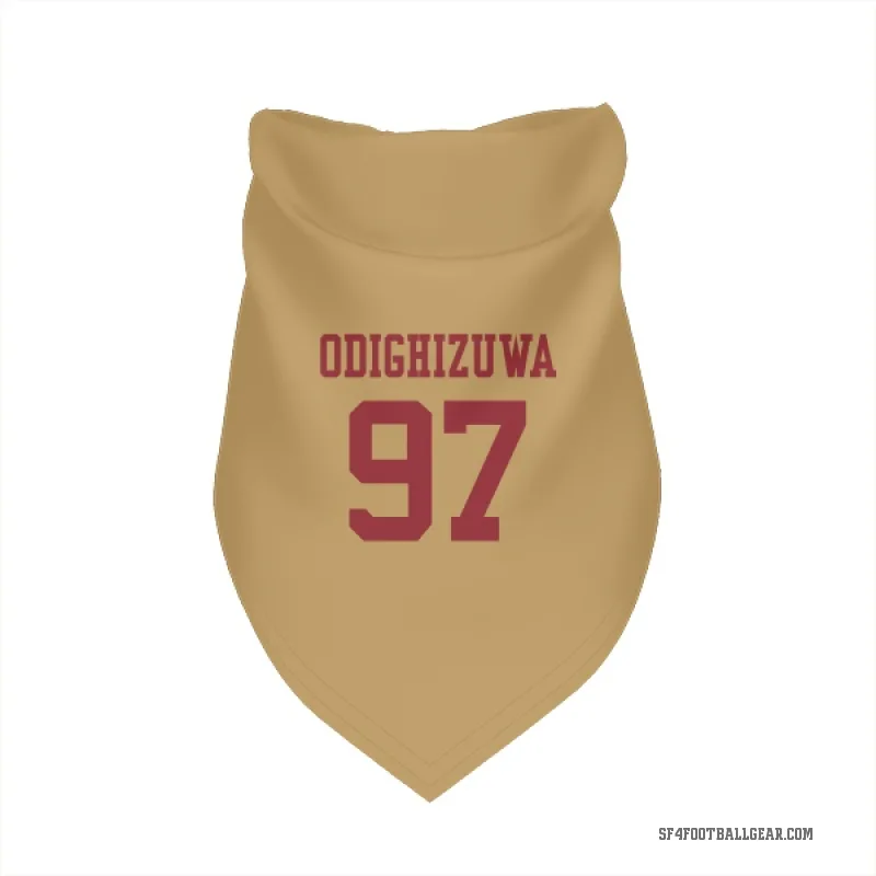 Osa Odighizuwa  Gold San Francisco 49ers  Cat & Dog Pet Bandana