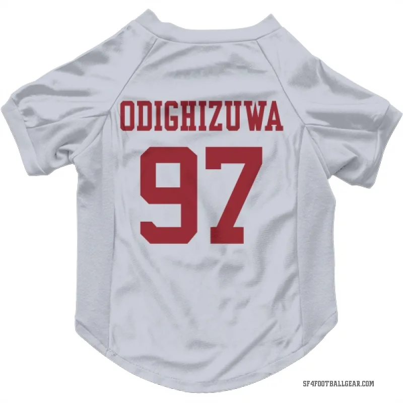 Osa Odighizuwa  White San Francisco 49ers  Cat & Dog Pet Jersey
