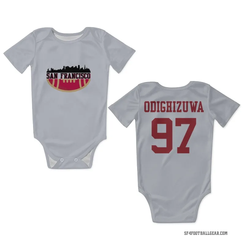 Osa Odighizuwa  White San Francisco 49ers  Newborn & Infant Bodysuit