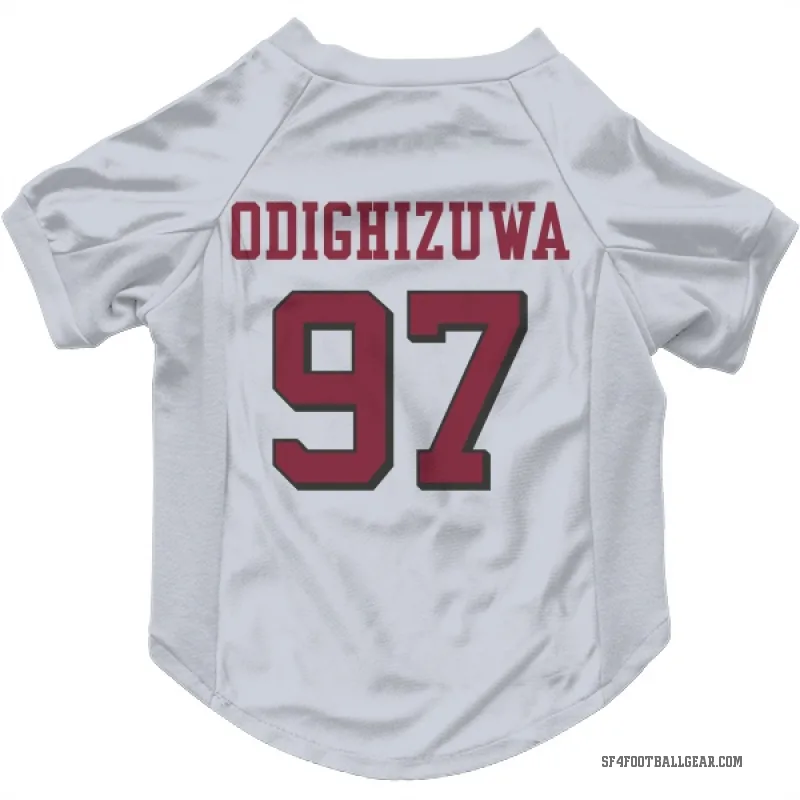 Osa Odighizuwa  White San Francisco 49ers  Rush Cat & Dog Pet Jersey