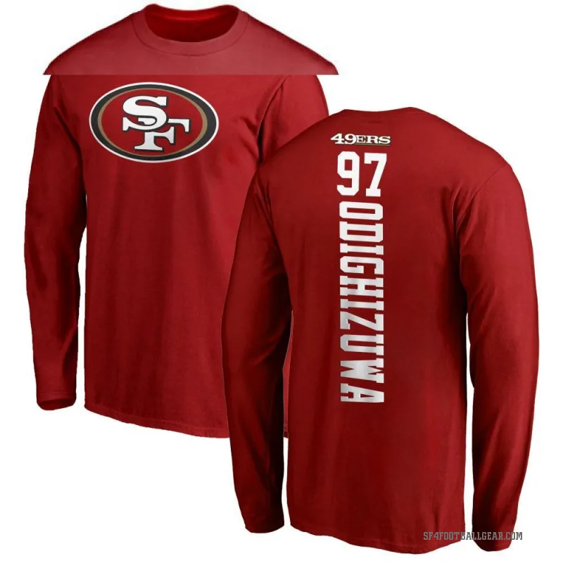 Osa Odighizuwa Youth Red San Francisco 49ers Backer Long Sleeve T-Shirt -