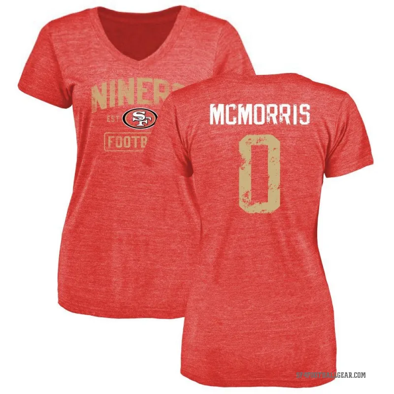 Patrick McMorris Women's Red San Francisco 49ers Distressed T-Shirt -