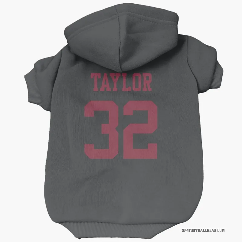 Patrick Taylor Jr.  Black San Francisco 49ers  Cat & Dog Pet Hoodie