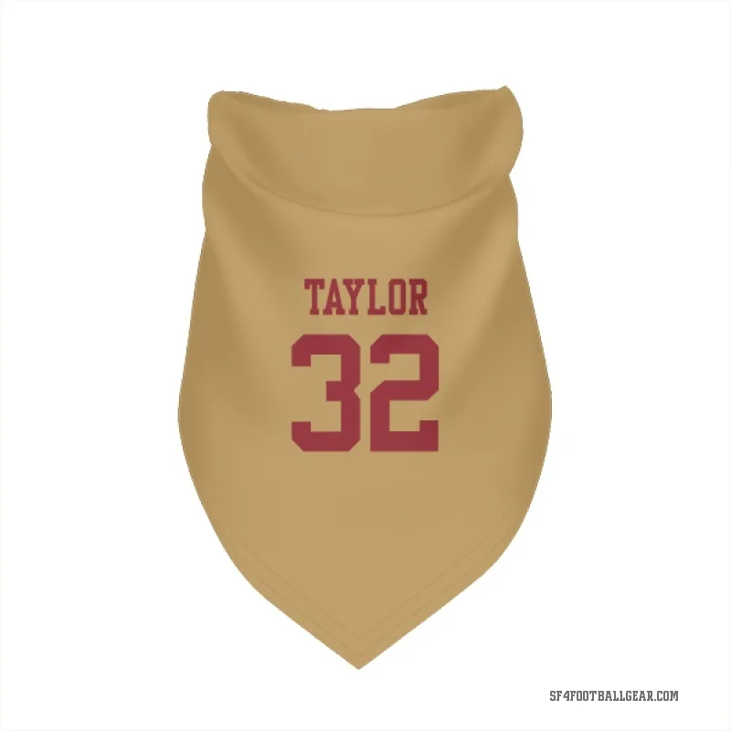 Patrick Taylor Jr.  Gold San Francisco 49ers  Cat & Dog Pet Bandana