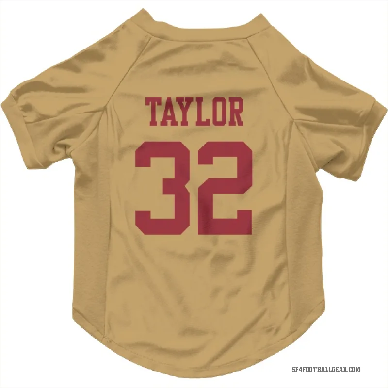 Patrick Taylor Jr.  Gold San Francisco 49ers  Cat & Dog Pet Jersey