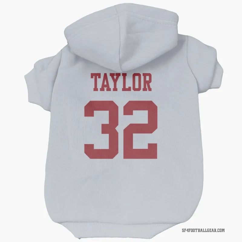 Patrick Taylor Jr.  White San Francisco 49ers  Cat & Dog Pet Hoodie