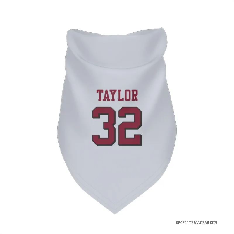Patrick Taylor Jr.  White San Francisco 49ers  Rush Cat & Dog Pet Bandana