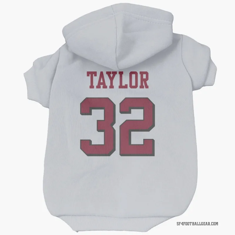 Patrick Taylor Jr.  White San Francisco 49ers  Rush Cat & Dog Pet Hoodie