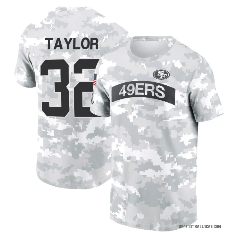 Patrick Taylor Jr. Youth Camo San Francisco 49ers Arctic 2024 Salute to Service Performance T-Shirt