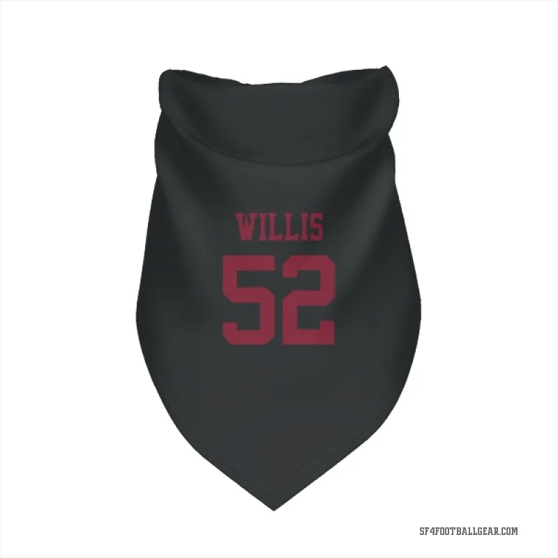 Patrick Willis  Black San Francisco 49ers  Cat & Dog Pet Bandana