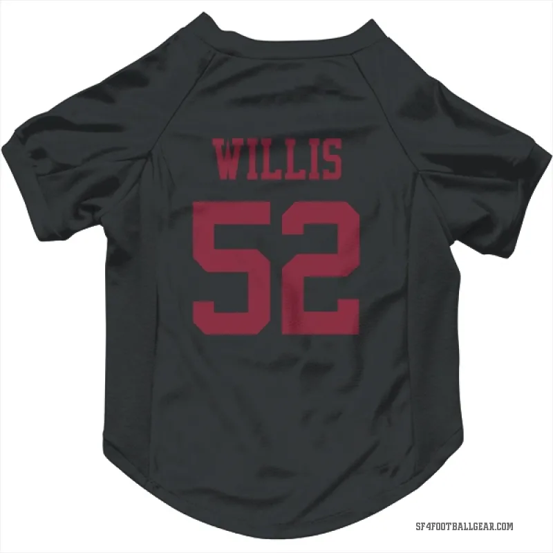 Patrick Willis  Black San Francisco 49ers  Cat & Dog Pet Jersey
