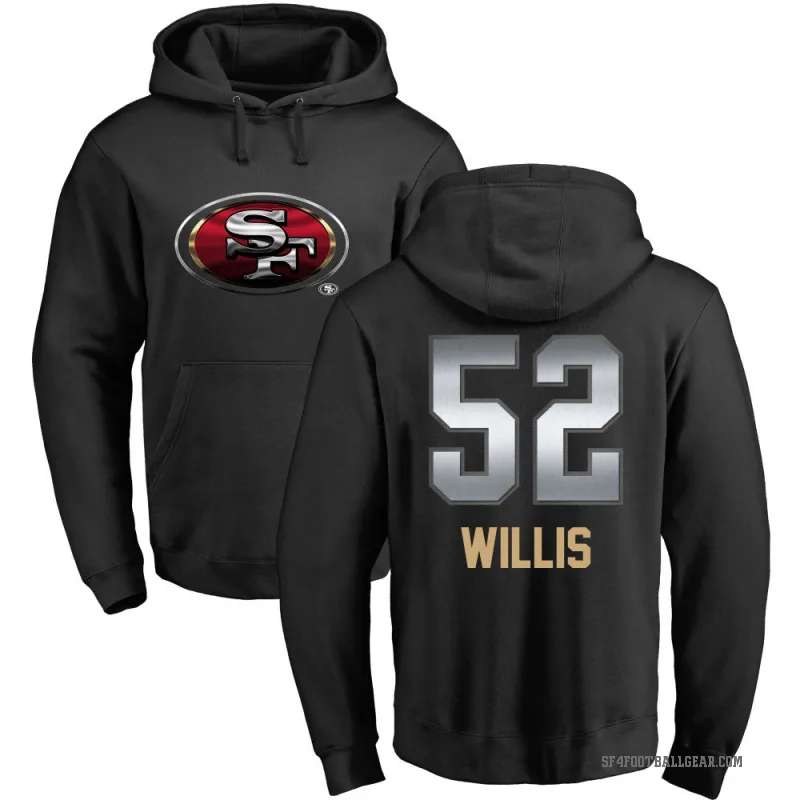 Patrick Willis Men's Black San Francisco 49ers Midnight Mascot Pullover Hoodie