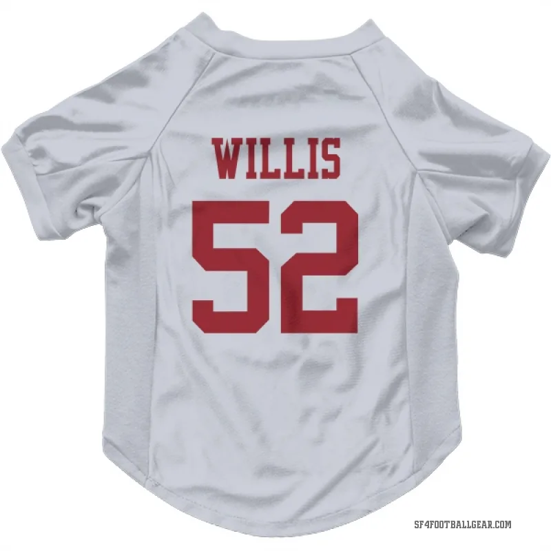 Patrick Willis  White San Francisco 49ers  Cat & Dog Pet Jersey