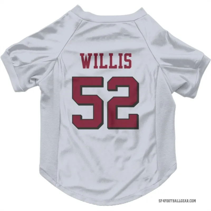 Patrick Willis  White San Francisco 49ers  Rush Cat & Dog Pet Jersey