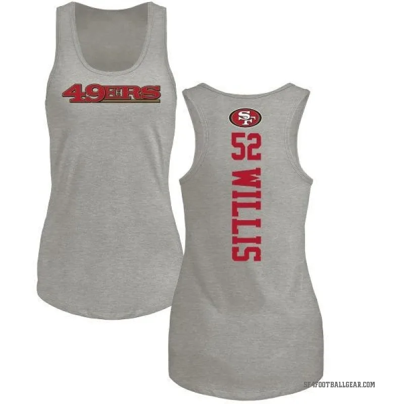 Patrick Willis Women's Ash San Francisco 49ers Backer Tank Top -