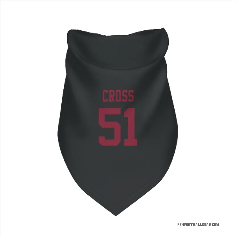 Randy Cross  Black San Francisco 49ers  Cat & Dog Pet Bandana