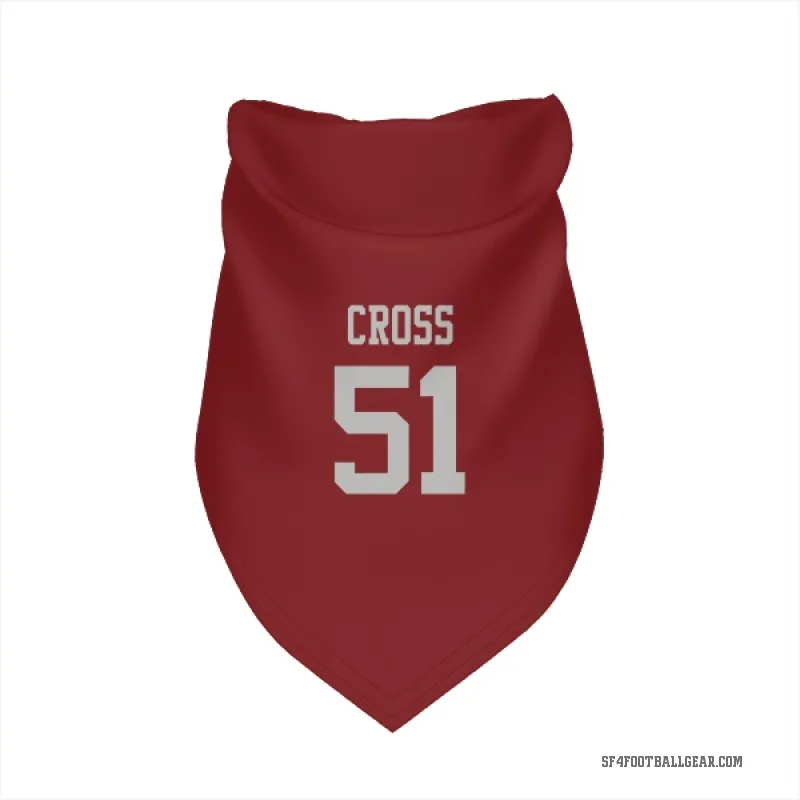 Randy Cross  Scarlet San Francisco 49ers  Cat & Dog Pet Bandana