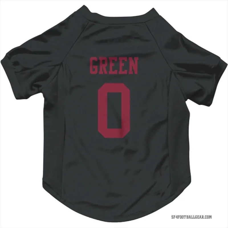 Renardo Green  Black San Francisco 49ers  Cat & Dog Pet Jersey