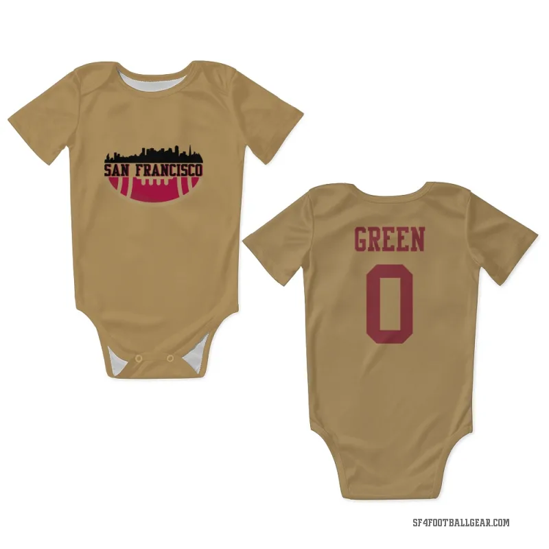 Renardo Green  Gold San Francisco 49ers  Newborn & Infant Bodysuit