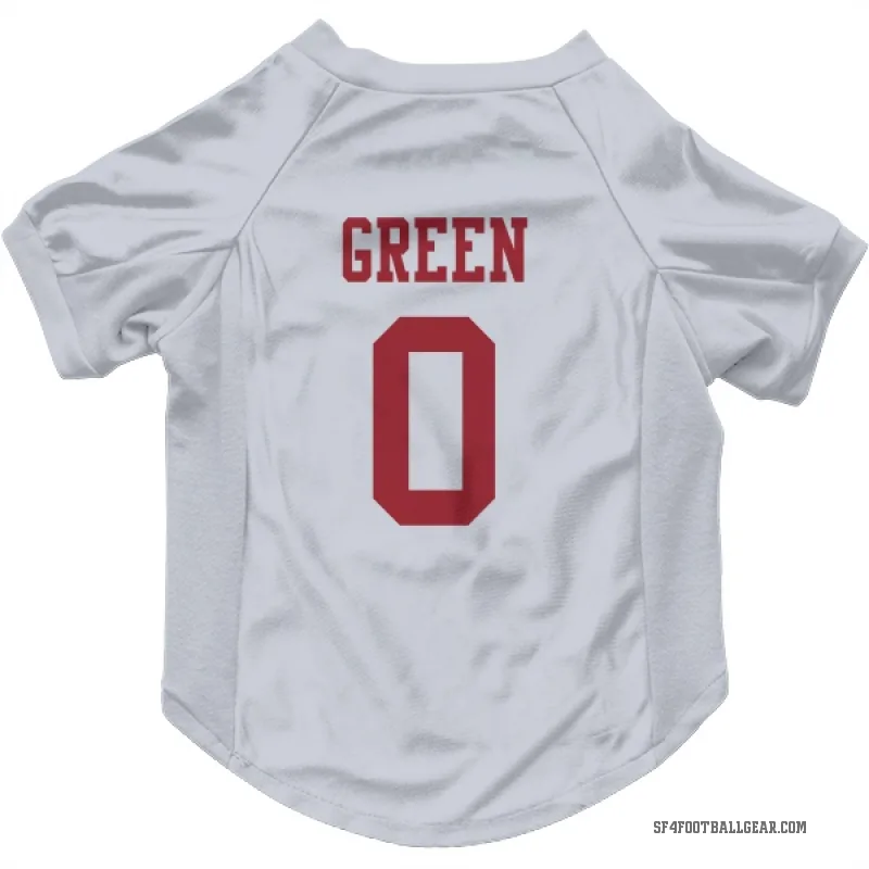 Renardo Green  White San Francisco 49ers  Cat & Dog Pet Jersey
