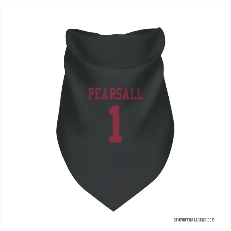 Ricky Pearsall  Black San Francisco 49ers  Cat & Dog Pet Bandana