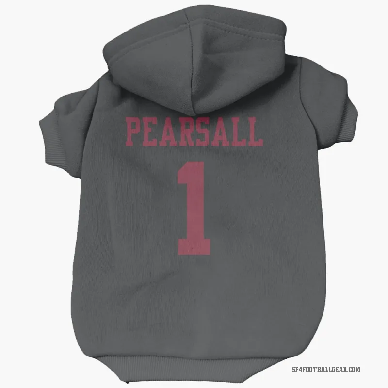 Ricky Pearsall  Black San Francisco 49ers  Cat & Dog Pet Hoodie