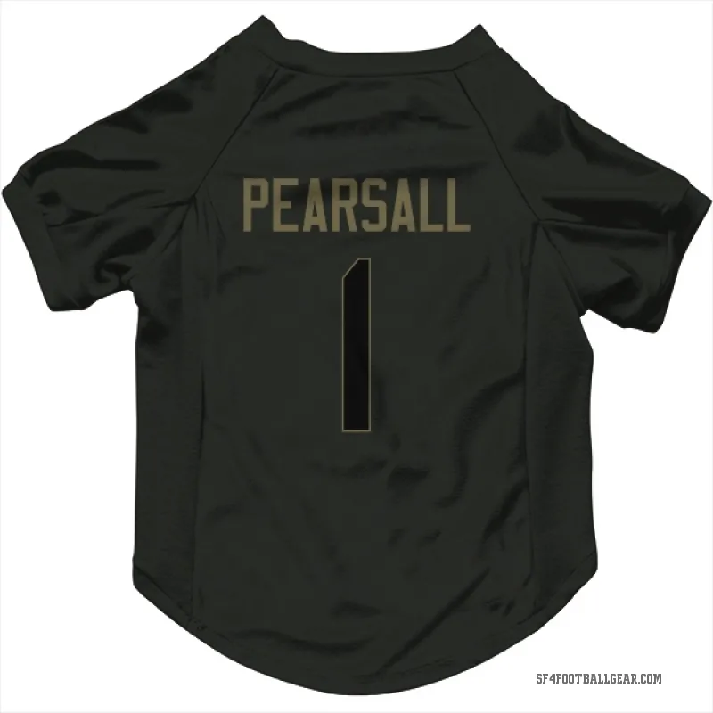 Ricky Pearsall  Black San Francisco 49ers  Service Cat & Dog Pet Jersey