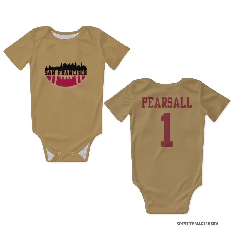 Ricky Pearsall  Gold San Francisco 49ers  Newborn & Infant Bodysuit