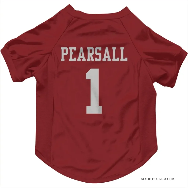 Ricky Pearsall  Scarlet San Francisco 49ers  Cat & Dog Pet Jersey
